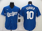 Dodgers 10 Justin Turner Royal 2020 Nike Cool Base Jersey,baseball caps,new era cap wholesale,wholesale hats